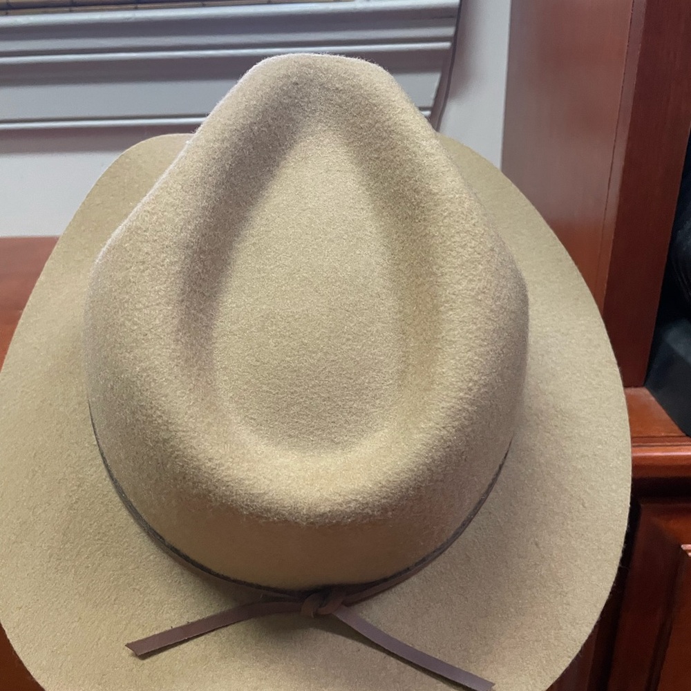 Brixton Tan Hat with Brown Interior